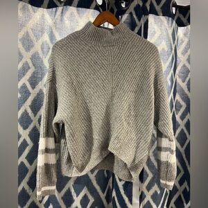 Express Gray and White Sweater Size Medium